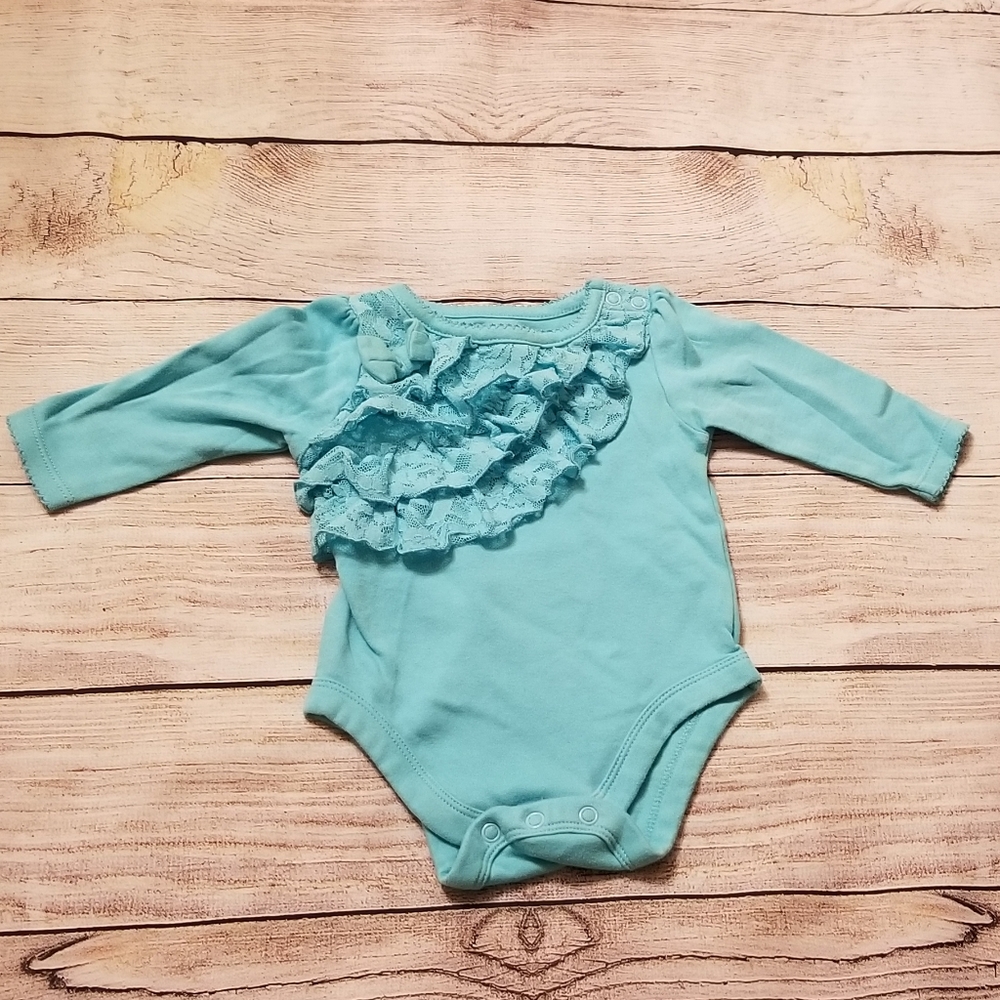 Baby girl 3-6 month long sleeve onesie